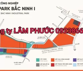 BÁN ĐẤT TRONG KHU CÔNG NGHIỆP BẮC NINH GIÁ 145 USD M2. SKK 50 NĂM 